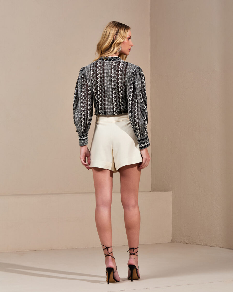 Shorts Alfaiataria em Linho - Image 3
